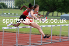 Womens under-20s 100 metres hurdles, 2022 Northern Senior and Under-20 Champs., Wavertree Athletics Centre, Liverpool. Photo: David T. Hewitson/Sports for All Pics